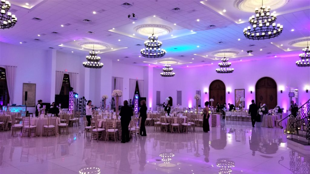 Elegant Décor Lighting by Houston Memorable Events at Citadel Houston Event Center